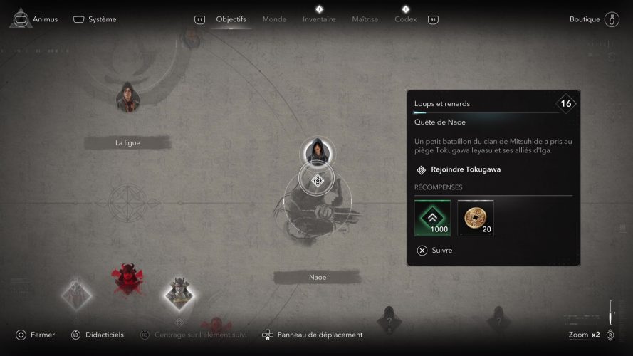 assassin's creed shadows loups et renards